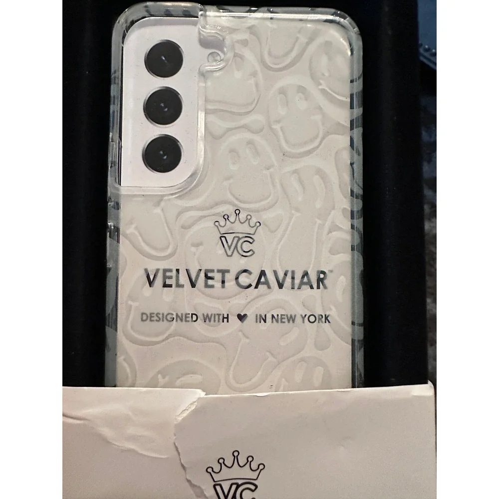 Velvet Caviar Phone Case Designed in New York for iPhone Smiley Face